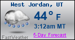 Weather Forecast for West Jordan, UT