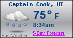 Weather Forecast for Captain Cook, HI