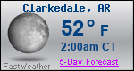 Weather Forecast for Clarkedale, AR