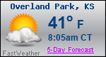 Weather Forecast for Overland Park, KS