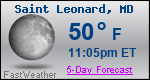 Weather Forecast for Saint Leonard, MD
