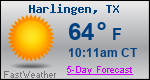 Weather Forecast for Harlingen, TX
