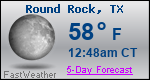 Weather Forecast for Round Rock, TX
