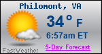 Weather Forecast for Philomont, VA