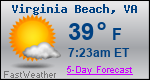 Weather Forecast for Virginia Beach, VA