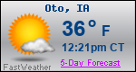 Weather Forecast for Oto, IA