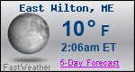 Weather Forecast for East Wilton, ME