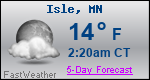 Weather Forecast for Isle, MN