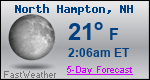 Weather Forecast for North Hampton, NH