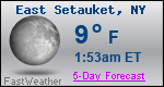 Weather Forecast for East Setauket, NY