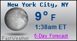 Weather Forecast for New York, NY