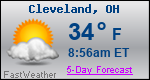 Weather Forecast for Cleveland, OH