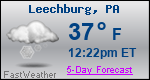 Weather Forecast for Leechburg, PA