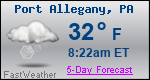 Weather Forecast for Port Allegany, PA