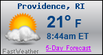 Weather Forecast for Providence, RI