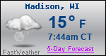 Weather Forecast for Madison, WI