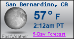 Weather Forecast for San Bernardino, CA