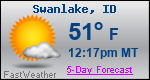 Weather Forecast for Swanlake, ID