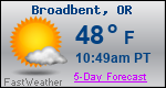 Weather Forecast for Broadbent, OR