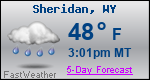 Weather Forecast for Sheridan, WY