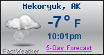 Weather Forecast for Mekoryuk, AK