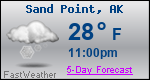Weather Forecast for Sand Point, AK