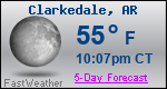 Weather Forecast for Clarkedale, AR