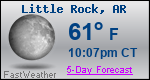 Weather Forecast for Little Rock, AR