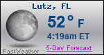 Weather Forecast for Lutz, FL