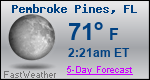 Weather Forecast for Pembroke Pines, FL