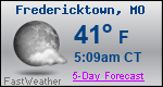 Weather Forecast for Fredericktown, MO