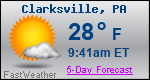 Weather Forecast for Clarksville, PA