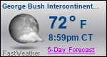 Weather Forecast for George Bush Intercontinental/Houston Airport, TX