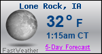 Weather Forecast for Lone Rock, IA