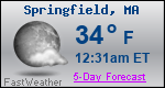 Weather Forecast for Springfield, MA