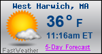 Weather Forecast for West Harwich, MA