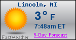 Weather Forecast for Lincoln, MI