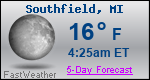 Weather Forecast for Southfield, MI