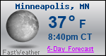 Weather Forecast for Minneapolis, MN