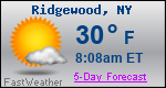 Weather Forecast for Ridgewood, NY