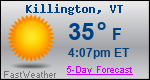 Weather Forecast for Killington, VT