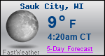 Weather Forecast for Sauk City, WI
