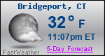 Weather Forecast for Bridgeport, CT