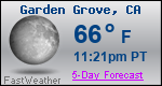 Weather Forecast for Garden Grove, CA