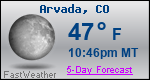 Weather Forecast for Arvada, CO