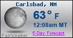 Weather Forecast for Carlsbad, NM