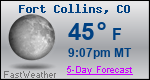 Weather Forecast for Fort Collins, CO