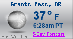 Weather Forecast for Grants Pass, OR