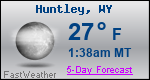 Weather Forecast for Huntley, WY