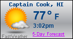 Weather Forecast for Captain Cook, HI